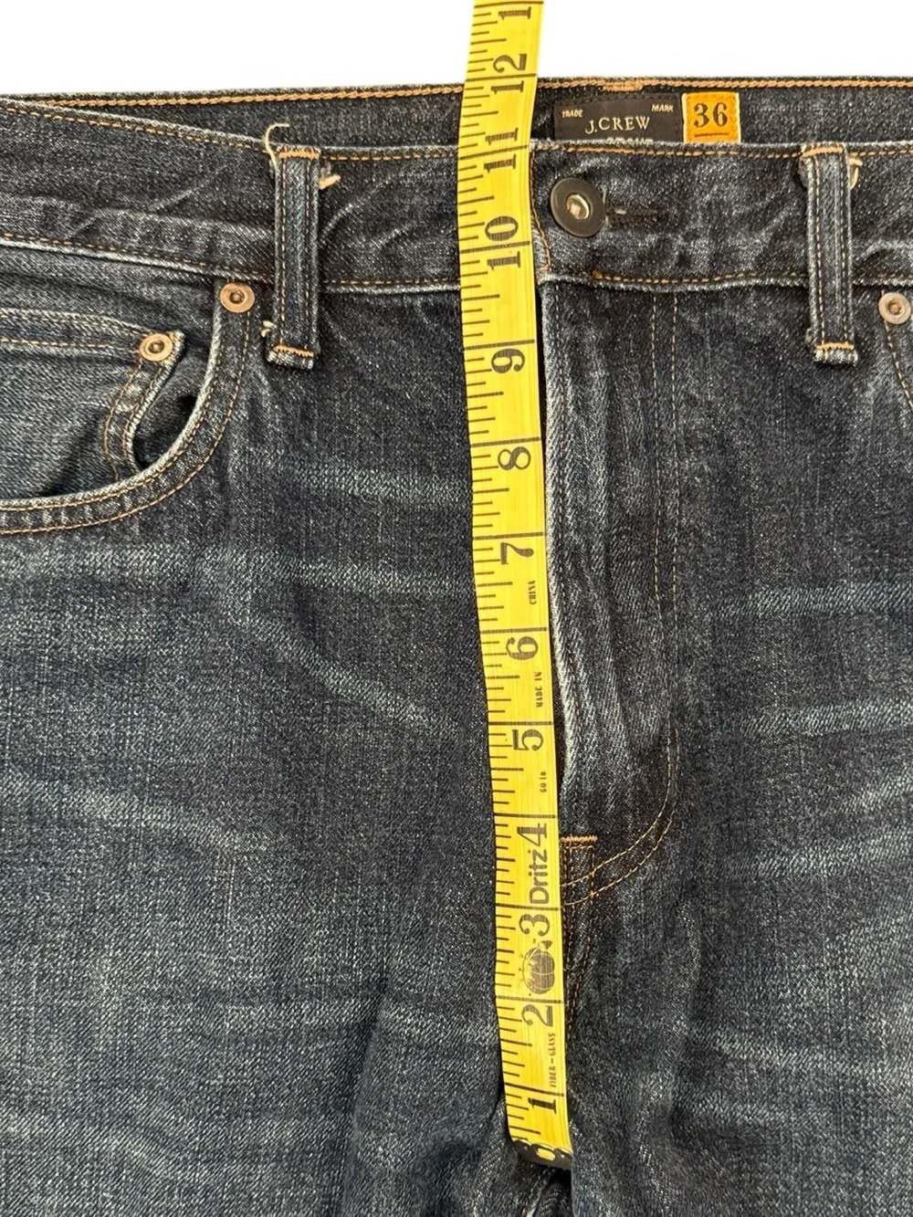 J. Crew Bootcut Jeans Men’s 36x32 Fits 36x31 Dark Wash 100% Cotton Denim